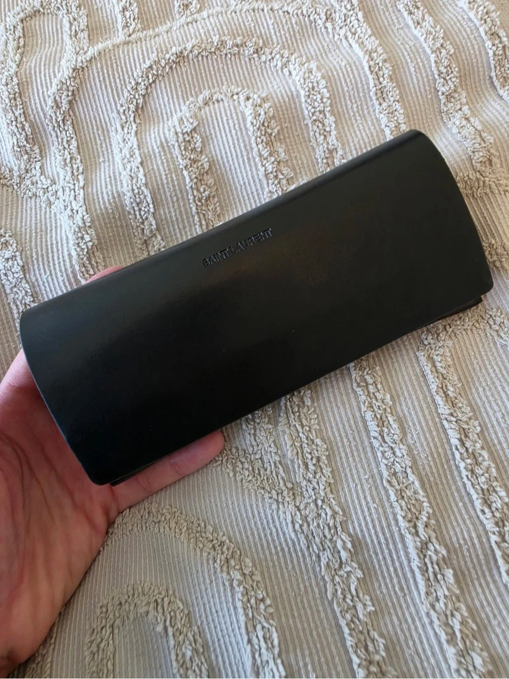 Saint Laurent Tortoise Square Sunglasses with Case